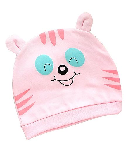 Syga Small Eye Design Cotton Cap - Pink
