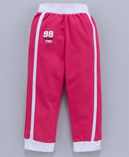 Simply Full Length Track Pant Number 98 Print - Pink