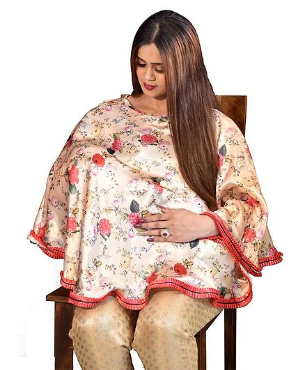 Mum's Caress Satin Premium Feeding Covers - Yellow Gold