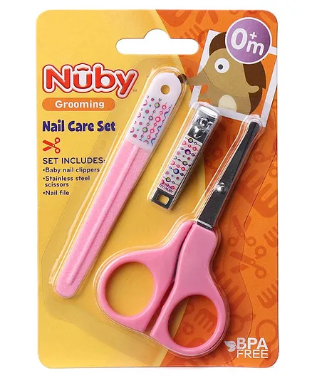 Nuby Nail Care Set Pink - 3 Pieces