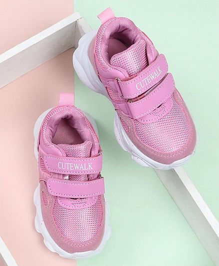 Cute Walk by Babyhug Sports Shoes - Pink