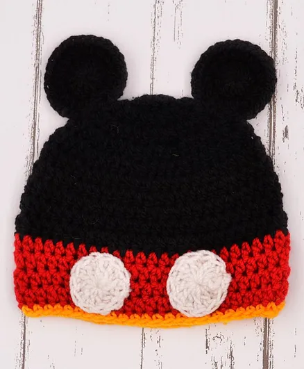 Love Crochet Art Dual Shaded Crochet Beanie - Black