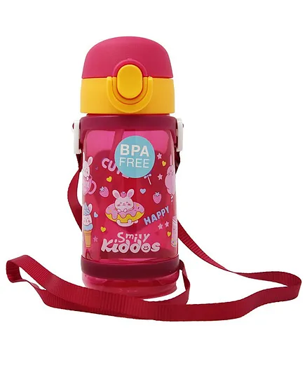 Smilykiddos Donut Water Bottle Red - 300 ml