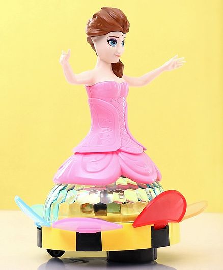 Doll With Music & 4D Lights Pink - Height 22.5 cm