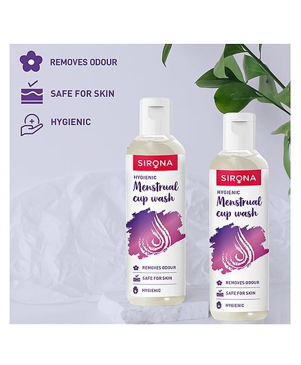 Sirona Hygiene Menstrual Cup Wash with Rose Fragrance Pack of 2 - 100 ml each