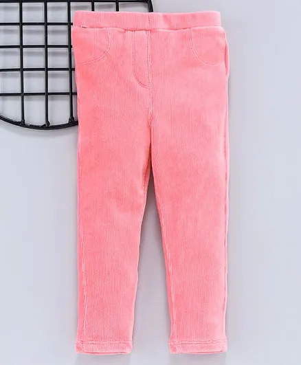 LC Waikiki Solid Full Length Elasticated Pants - Pink