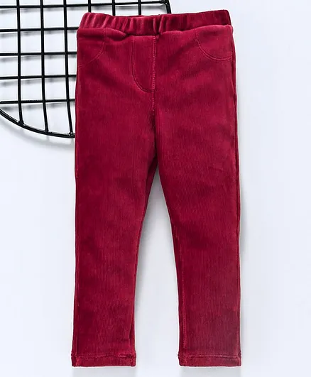 LC Waikiki Solid Full Length Pants - Red