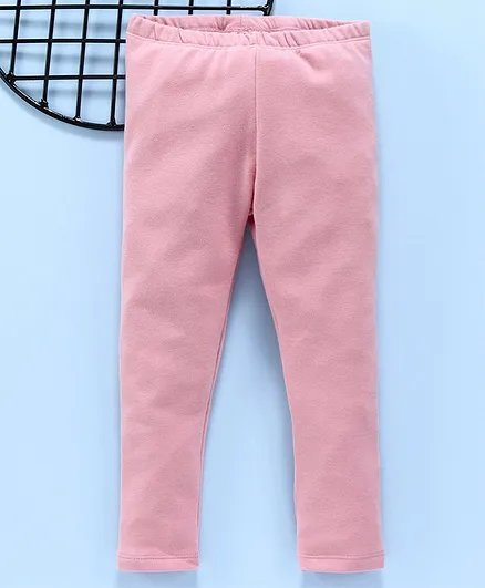 LC Waikiki Solid Full Length Elasticated Leggings - Pink