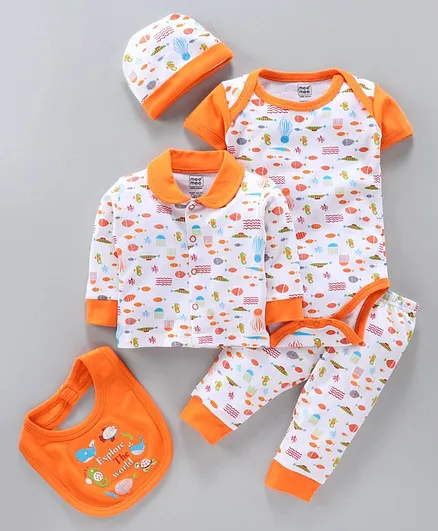 Mee Mee Pampering Gift Set Orange - 5 Pieces