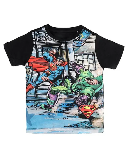 Superman By Crossroads Printed Half Sleeves T-Shirt - Multicolor