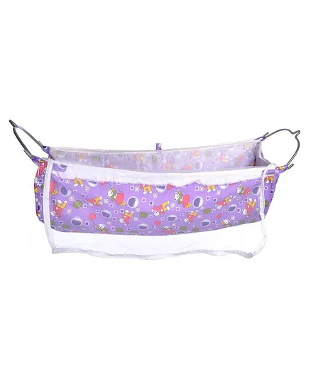 JIN Swing New Born Baby Ghodiyu Hammock With Net for Cradle - Blue