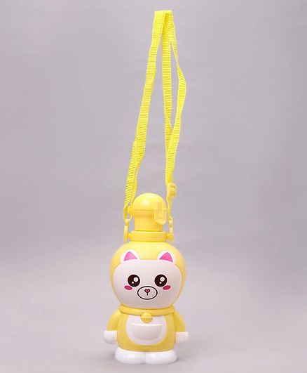 Kitty Design Water Bottle Yellow - 400 ml