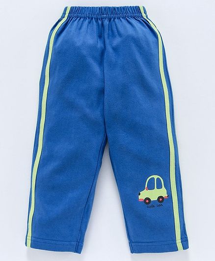 Tango Full Length Track Pant Car Print - Royal Blue