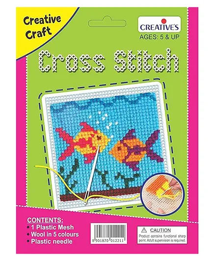 Creative's Cross Stitch Kit Fish Theme - Multicolour