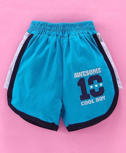 Taeko Boxers Number Print - Blue