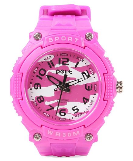 Sports Analog Watch - Dark pink