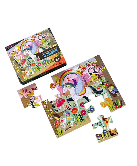 Playqid Enchanted World of Unicorn Puzzle - 12 Pieces
