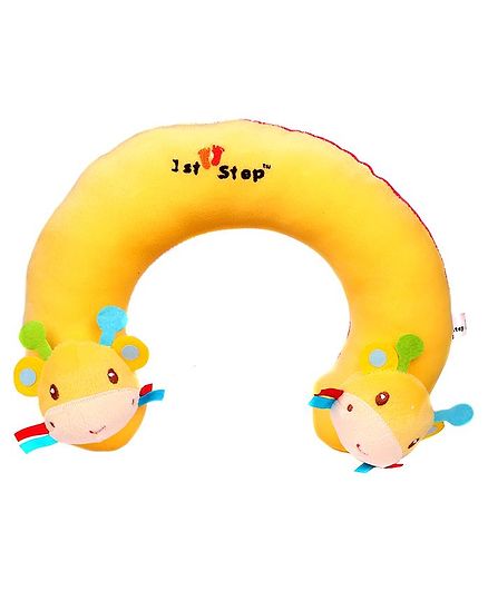 1st Step Caterpillar Faced Neck Support Pillow - Yellow