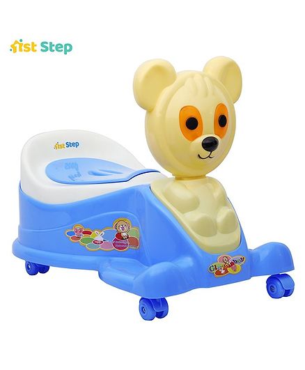 1st Step Musical Potty Seat With Wheels - Blue