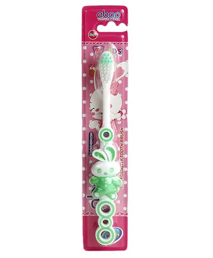 PASSION PETALS Rabbit Design Toothbrush - Green