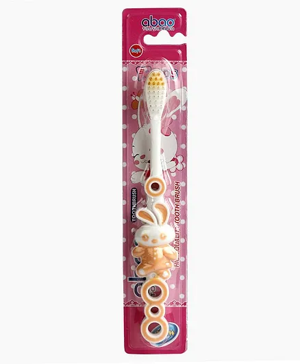 PASSION PETALS Rabbit Design Toothbrush - Orange