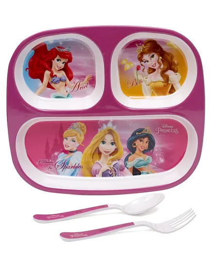 Servewell Feeding set Disney Princess Theme Pack of 3 - Pink