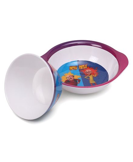 Motu Patlu Print Servewell Ear Bowl and Cone Bowl - Blue
