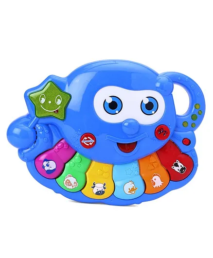 Musical Octopus Shape Piano - Blue