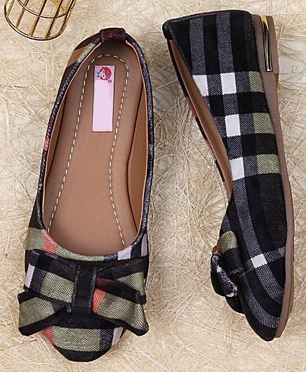 D'chica Checked Bellies - Black