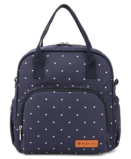 Teeworld Mini Diaper Backpack Polka Dot - Blue