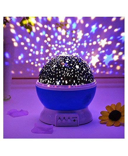 Skylofts Star Light Rotating Projector Lamp With Colors and 360 Degree Moon - Purple