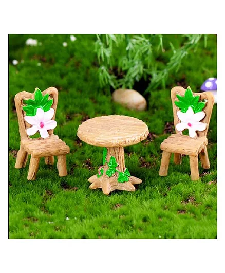 Skylofts Table Chair Set Showpiece Home Decor Miniatures Landscape