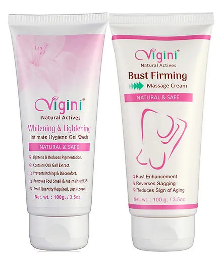 Vigini Bust Firming Cream +Lightening intimate wash