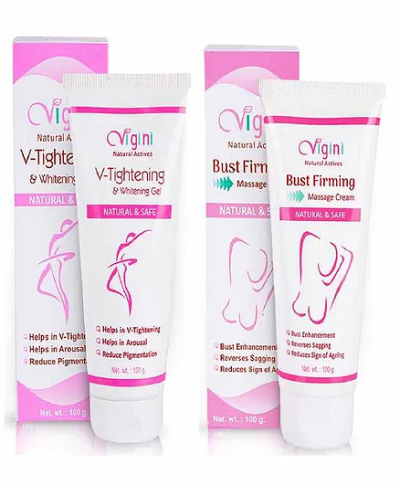 Vigini V - Tightening Gel And Bust Firming Cream Combo Pack - 100 ml Each