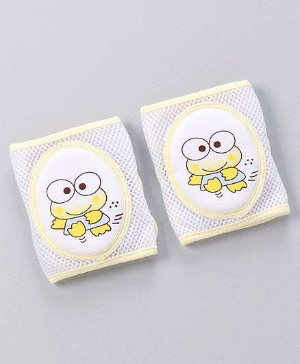 Adjustable Anti-Slip Baby Knee Pad Pack Of 2 - Yellow