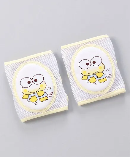 Adjustable Anti-Slip Baby Knee Pad Pack Of 2 - Yellow