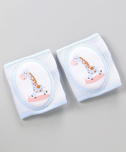 Adjustable Anti-Slip Baby Knee Pad Pack Of 2 - Blue