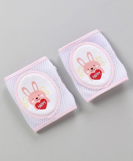 Adjustable Anti-Slip Baby Knee Pad Pack Of 2 - Pink