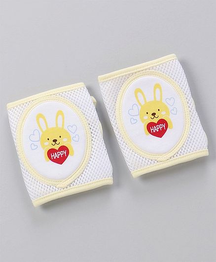 Adjustable Anti-Slip Baby Knee Pad Pack Of 2 - Yellow