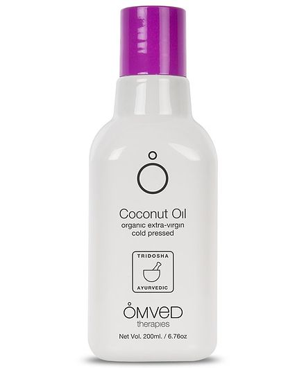 Omved Organic Coconut Extra Virgin Cold-Pressed Oil - 200 ml