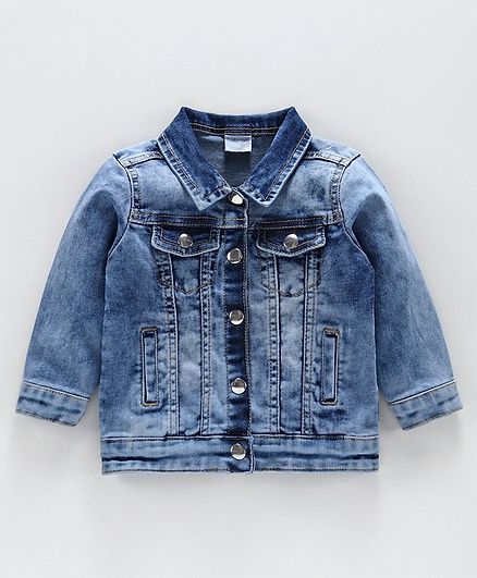 Babyoye Full Sleeves Denim Jacket - Blue