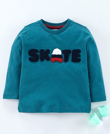 Minoti Skate Patch Full Sleeves T-Shirt - Blue