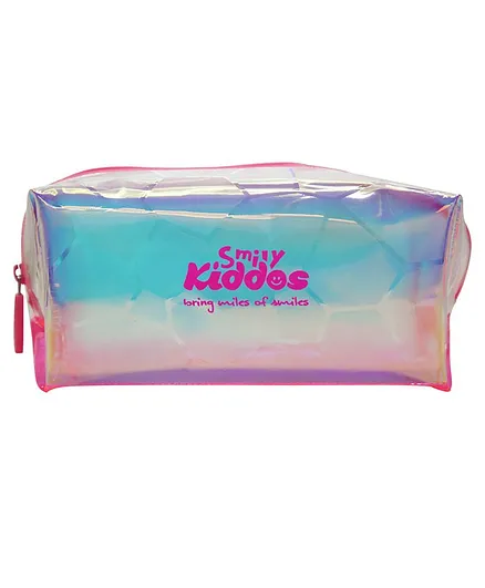 Smilykiddos Transparent Cosmetics Pouch - Pink Blue