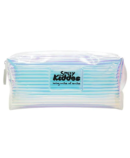 Smilykiddos Fancy Transparent Cosmetics Pouch - Silver