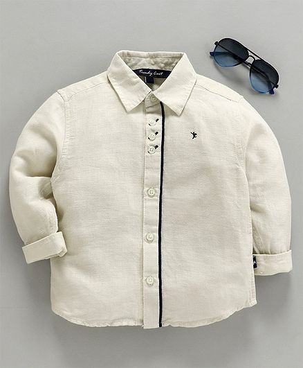 Trendy Cart Full Sleeves Solid Shirt - Light Green