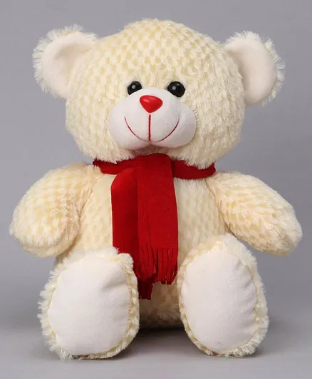 Play Toons Teddy Bear Soft Toy Cream - Height 35 cm