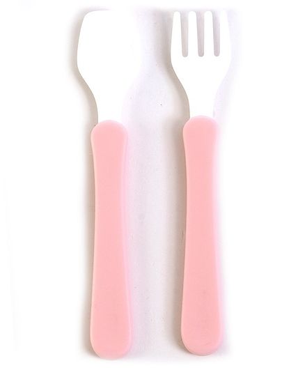 Rikang Learner Fork & Spoon Set - Pink