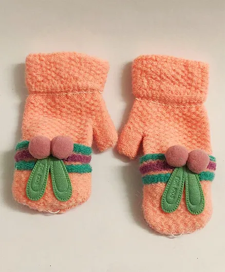 Kid-O-World Bunny Ears Gloves - Peach