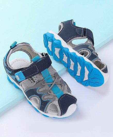 Cute Walk by Babyhug Closed Toe Sandal - Blue