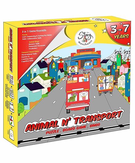 The Story Merchants Animal N' Transport - Multicolour